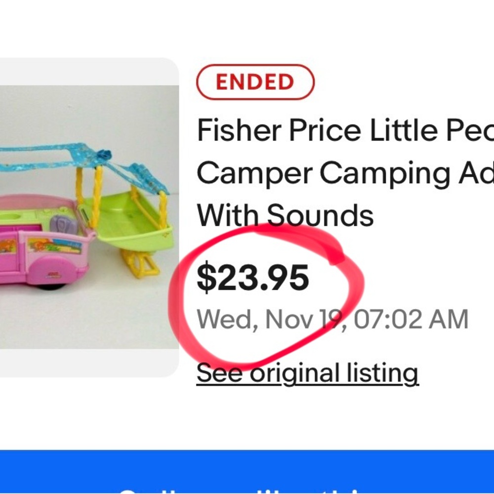 FISHER PRICE LITTLE PEOPLE POP UP CAMPER et al - Picture 7 of 8